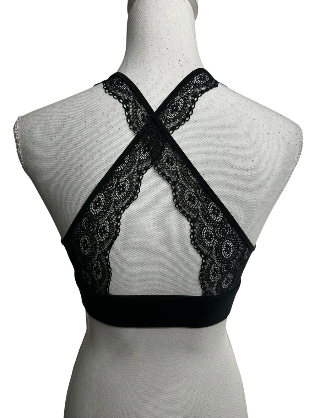 GILLIAN & O’MALLEY / Black Lace Back Bralette / Medium / Whimsigoth Summer Fairy